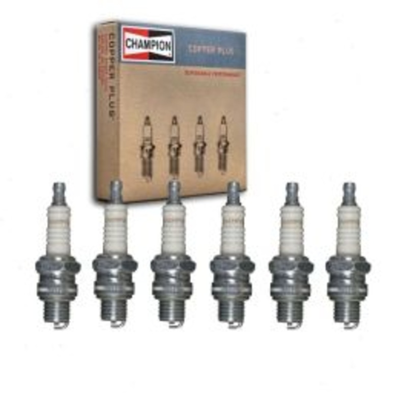 6 pc Champion Copper Plus Spark Plugs for 1960-1961 Fiat 2100 2.1L L6