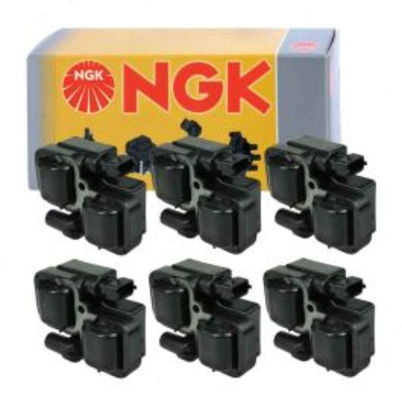 6 pc NGK Ignition Coils for 2006 Mercedes-Benz S350 3.7L V6