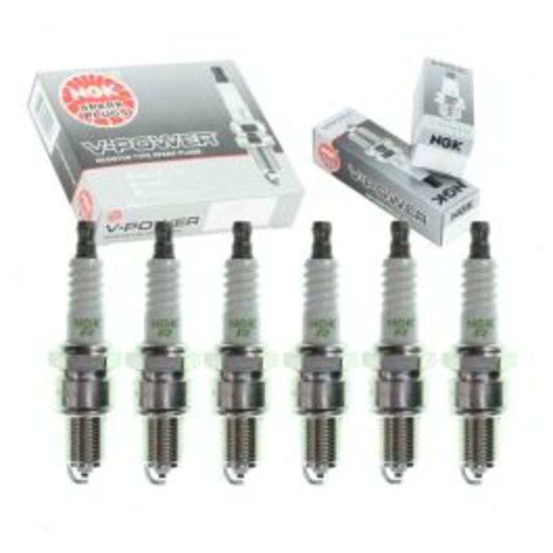 6 pc NGK V-Power Spark Plugs for 1967-1971 Aston Martin DBS 4.0L L6