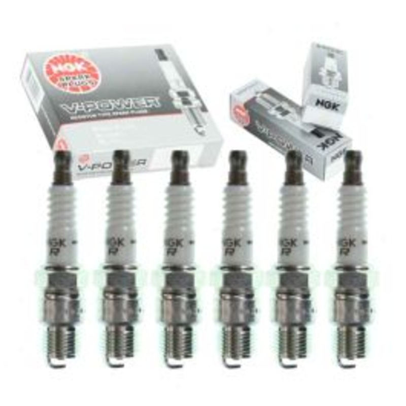 6 pc NGK V-Power Spark Plugs for 1975 GMC C15 Suburban 4.1L L6