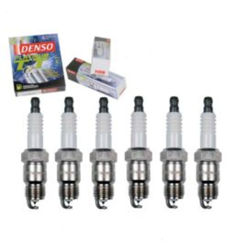 6 pc DENSO Platinum TT Spark Plugs for 1970-1974 GMC G15 G1500 Van 4.1L L6