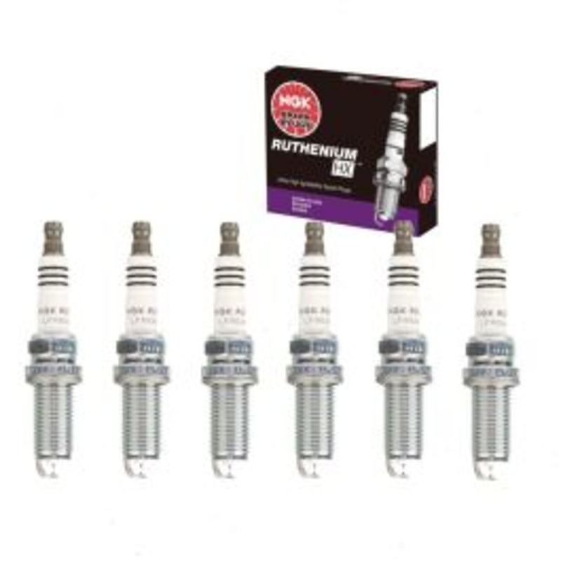 6 pc NGK Ruthenium HX Spark Plugs for 2006-2011 BMW 323i 2.5L L6