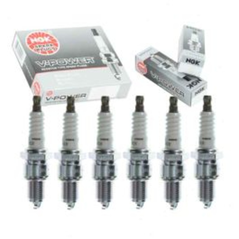 6 pc NGK V-Power Spark Plugs for 1967-1969 GMC G25 G2500 Van 3.8L 4.1L L6