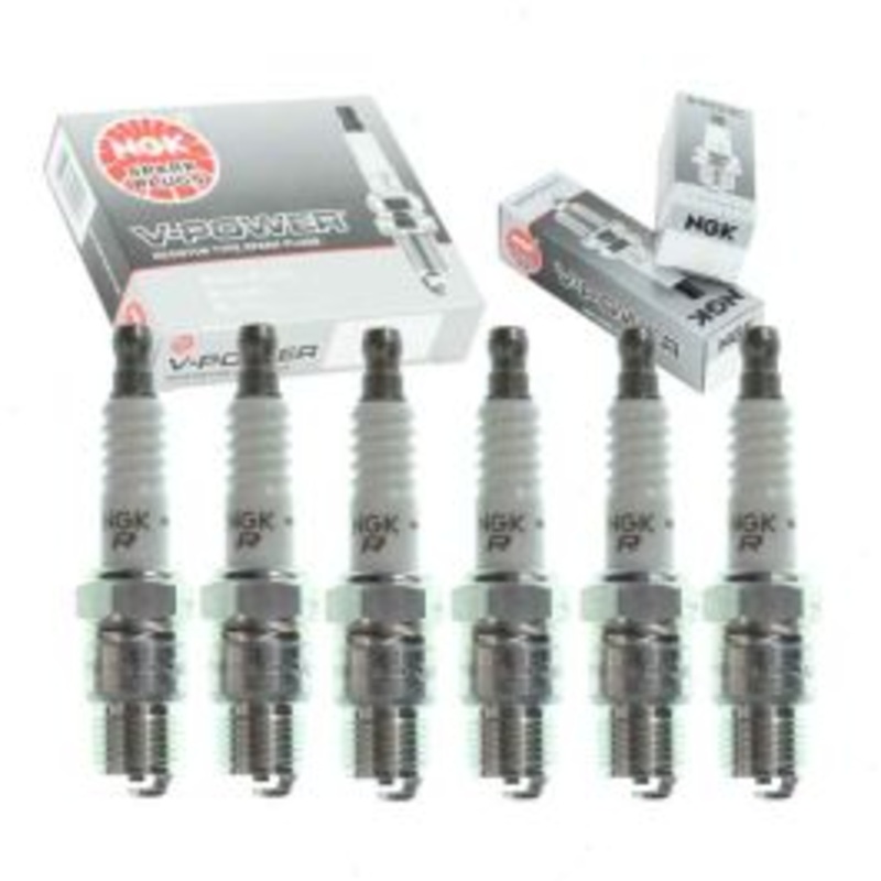 6 pc NGK V-Power Spark Plugs for 1979-1986 GMC C2500 4.8L L6