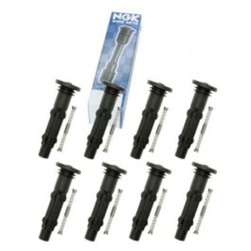 8 pc NGK Ignition Coil Boots for 2007-2011 Mercedes-Benz E550 5.5L V8