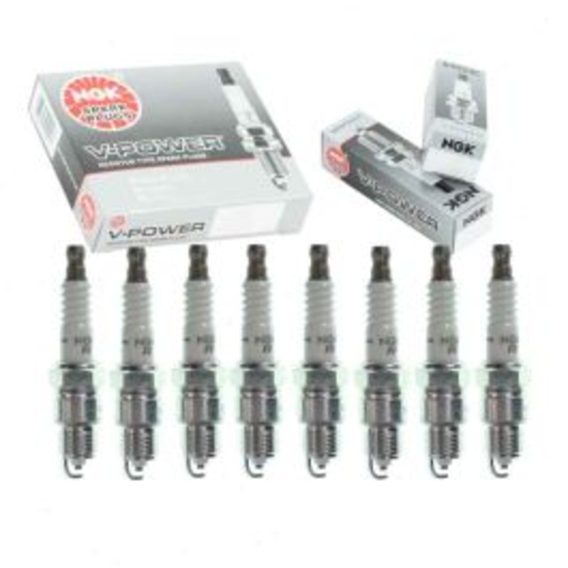 8 pc NGK V-Power Spark Plugs for 1977 Ford Maverick 5.0L V8