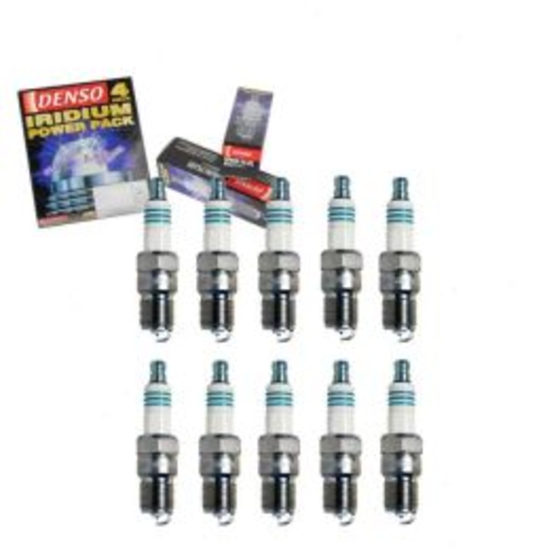 10 pc DENSO Iridium Power Spark Plugs for 1997-2002 Ford E-350 Econoline Club Wagon 6.8L V10
