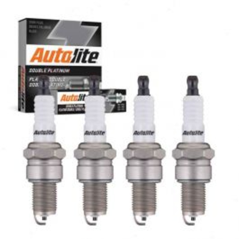 4 pc Autolite Double Platinum Spark Plug for 1964-1966 Reliant Rebel 0.6L L4
