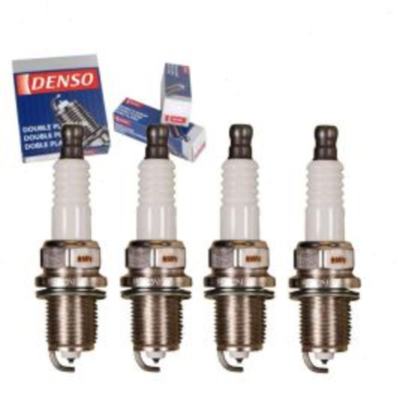 4 pc DENSO Double Platinum Spark Plugs for 1996-2008 Toyota RAV4 2.0L 2.4L L4