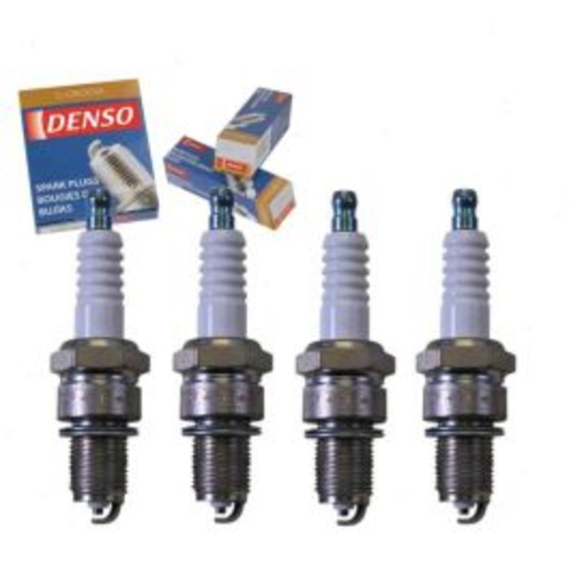 4 pc DENSO Standard U-Groove Spark Plugs for 1973-1979 Subaru GL 1.4L 1.6L H4