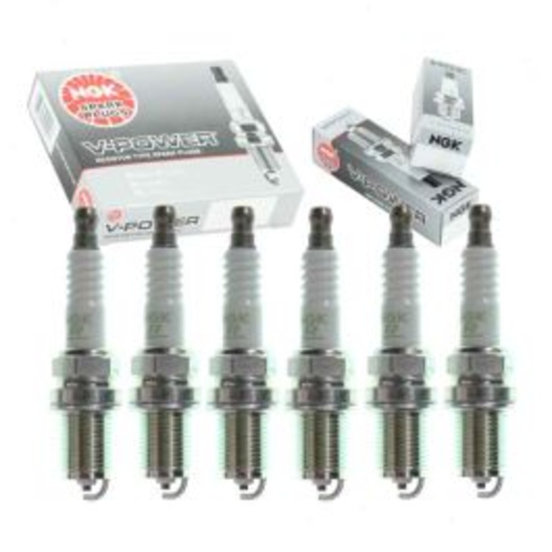 6 pc NGK V-Power Spark Plugs for 1991-1995 Alfa Romeo 164 3.0L V6