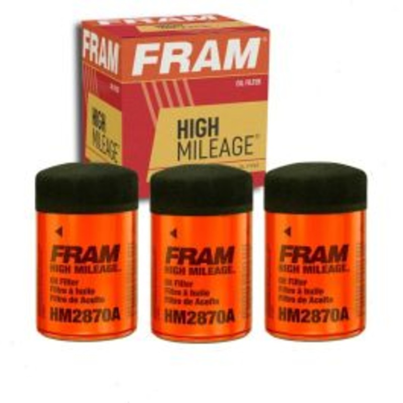 3 pc FRAM High Mileage HM2870A Engine Oil Filters