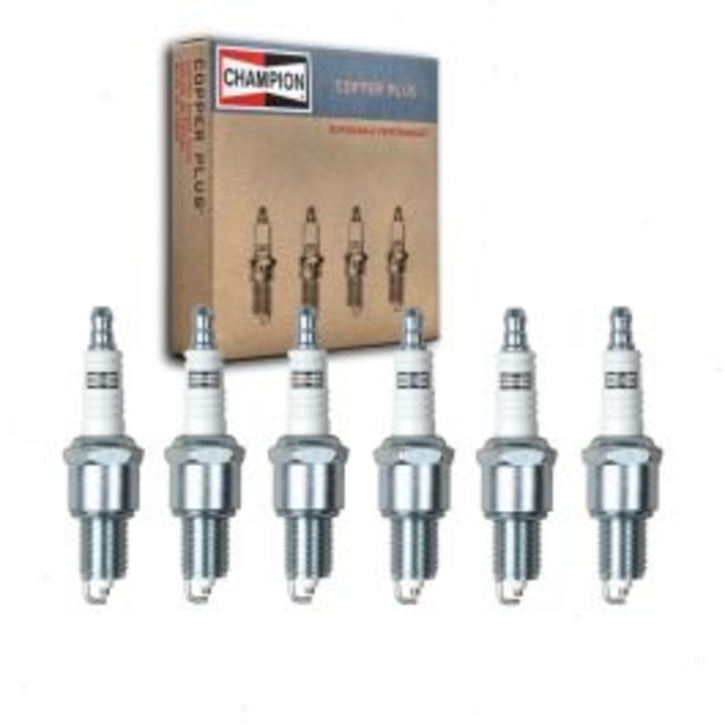 6 pc Champion Copper Plus Spark Plugs for 1965-1974 Plymouth Fury II 3.7L L6