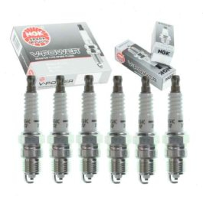 6 pc NGK V-Power Spark Plugs for 1990-1995 Chevrolet P30 4.3L V6