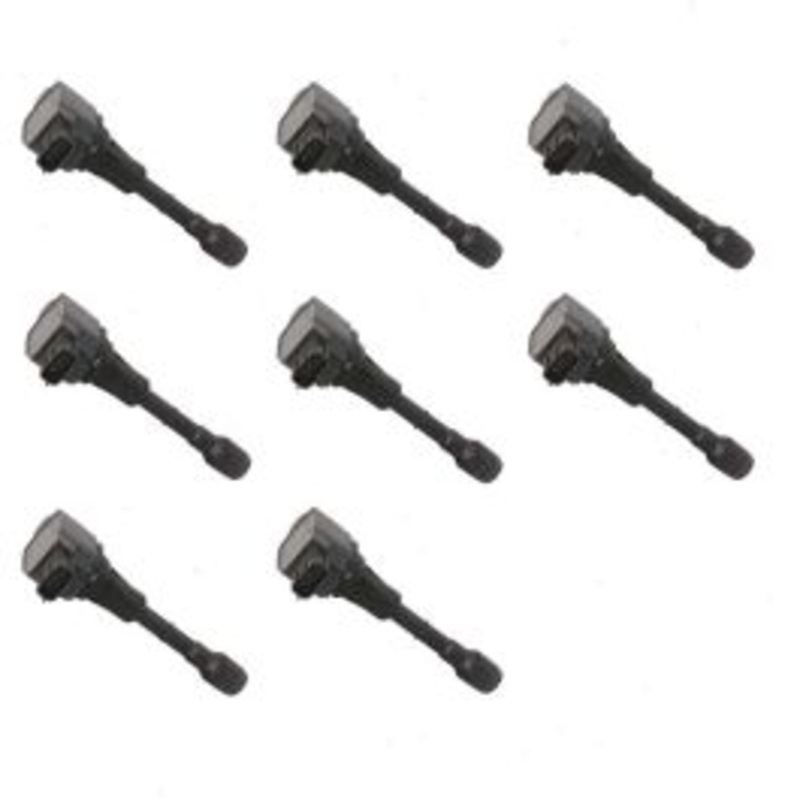 8 pc Hitachi Front Ignition Coils for 2014-2018 Infiniti Q70 5.6L V8