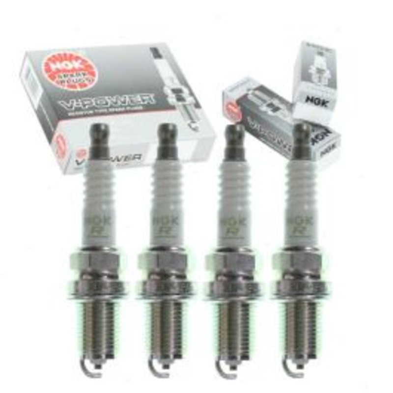 4 pc NGK V-Power Spark Plugs for 2003 Isuzu Rodeo 2.2L L4