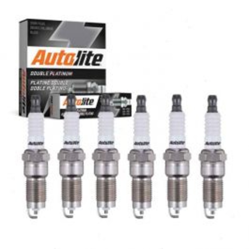 6 pc Autolite Double Platinum Spark Plug for 1984-1997 Mercury Cougar 3.8L