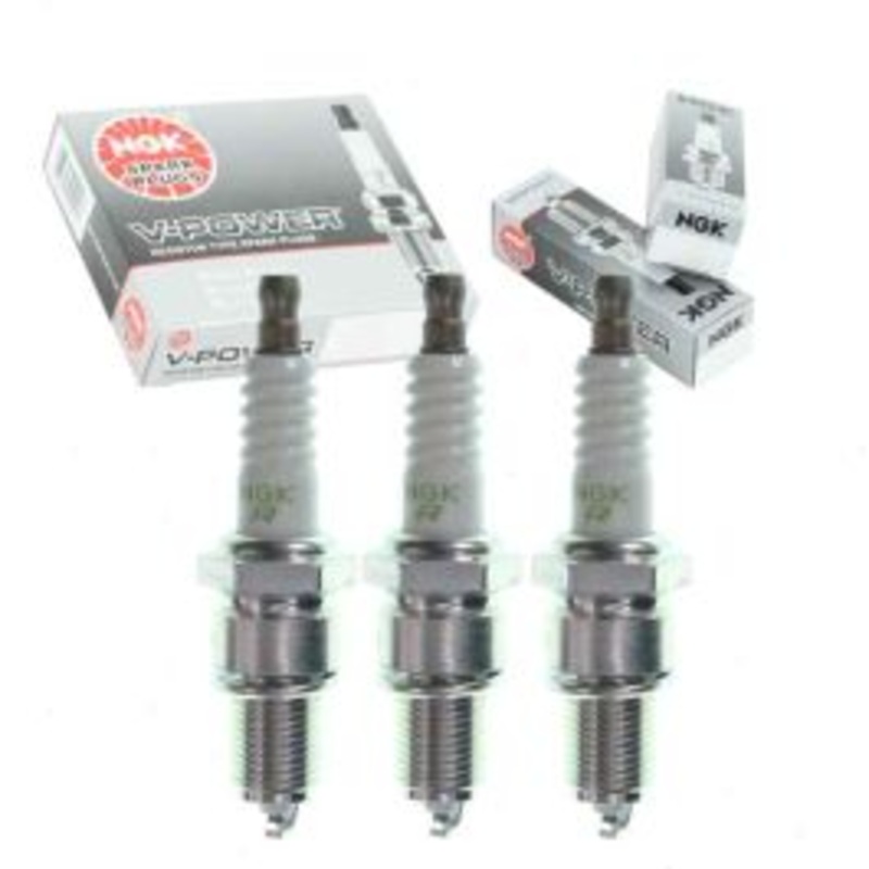 3 pc NGK V-Power Spark Plugs for 1989-1997 Geo Metro 1.0L L3