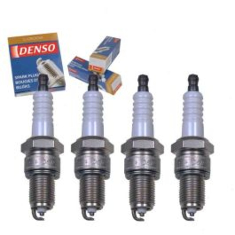 4 pc DENSO Standard U-Groove Spark Plugs for 1989 Geo Spectrum 1.5L L4