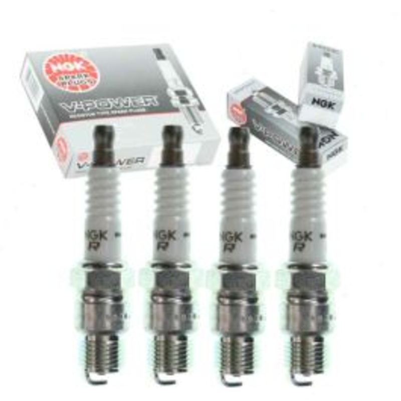 4 pc NGK V-Power 7240 YR55 Spark Plugs