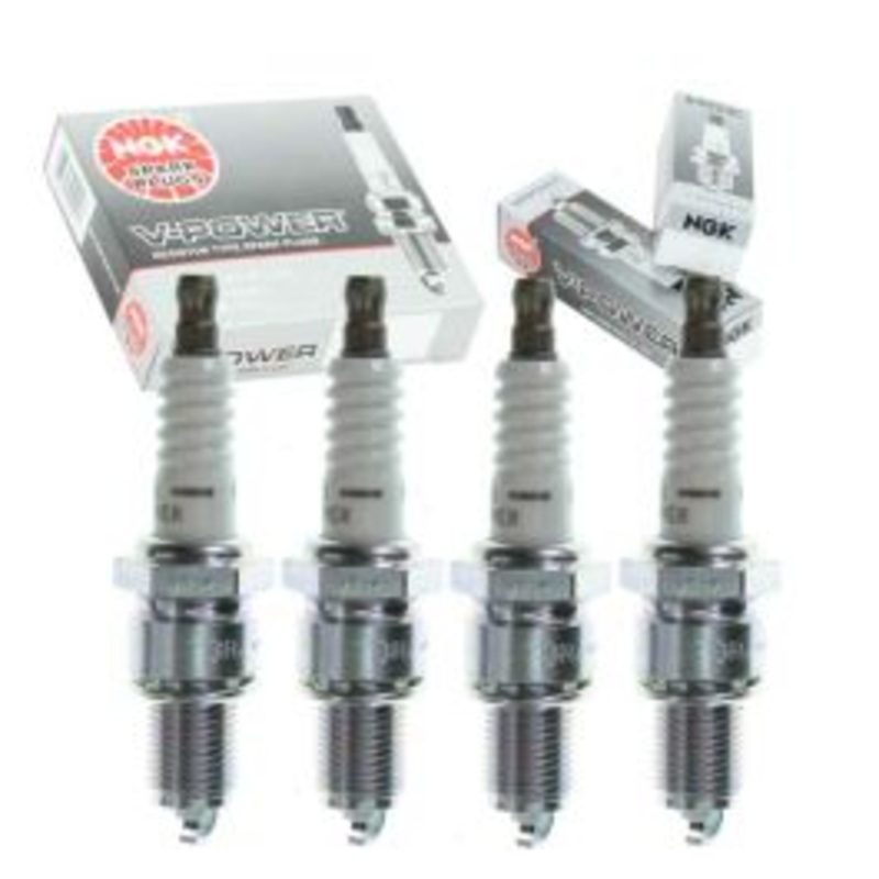 4 pc NGK V-Power Spark Plugs for 1987-1989 Plymouth Expo 2.2L L4