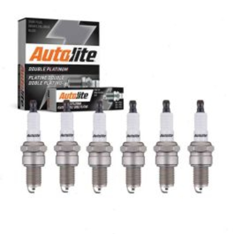 6 pc Autolite Double Platinum Spark Plug for 1975-1976 Mercedes-Benz 280S