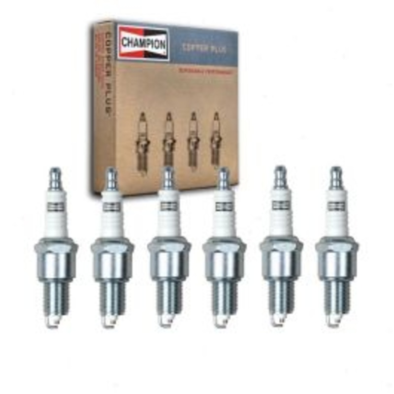 6 pc Champion Copper Plus Spark Plugs for 1965-1969 Jeep Gladiator 3.8L L6