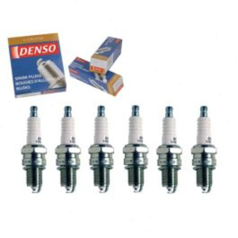 6 pc DENSO Standard U-Groove Spark Plugs for 1974-1977 Jeep Cherokee 4.2L L6