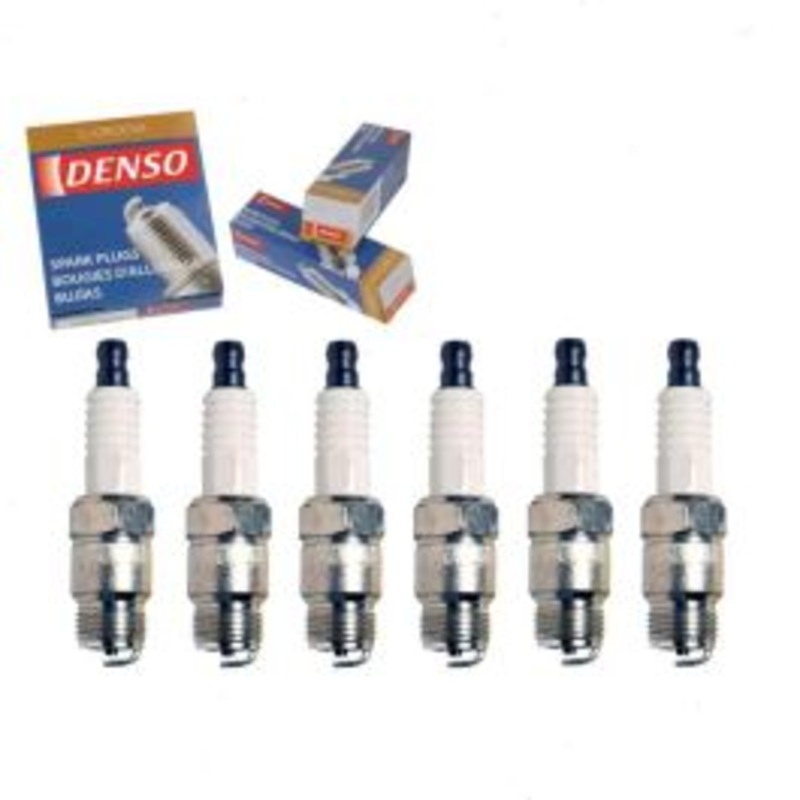6 pc DENSO Standard U-Groove Spark Plugs for 1979-1986 GMC K2500 4.8L L6