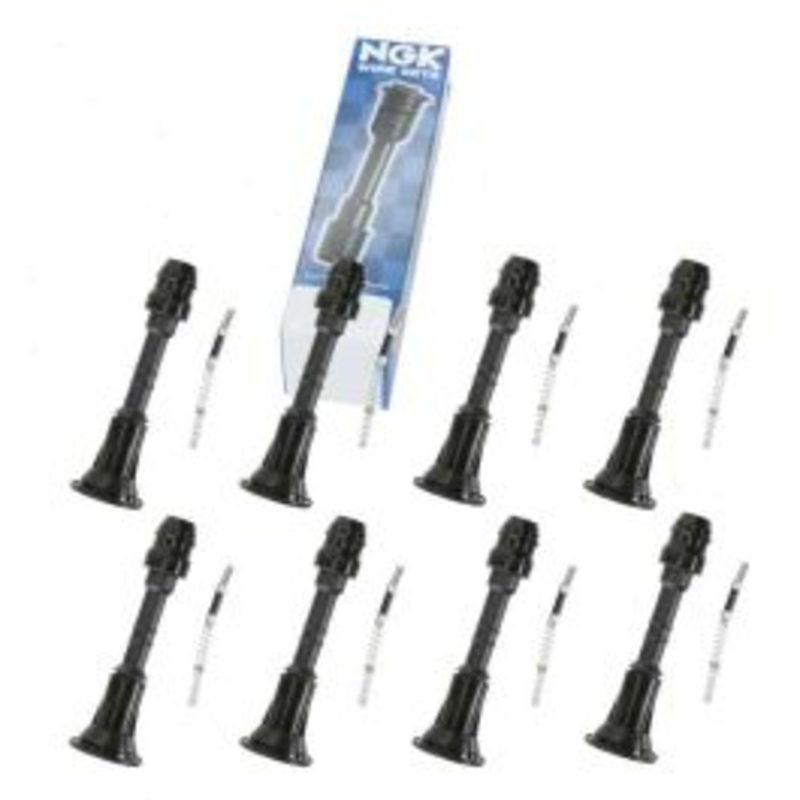 8 pc NGK Ignition Coil Boots for 2004 Nissan Pathfinder Armada 5.6L V8