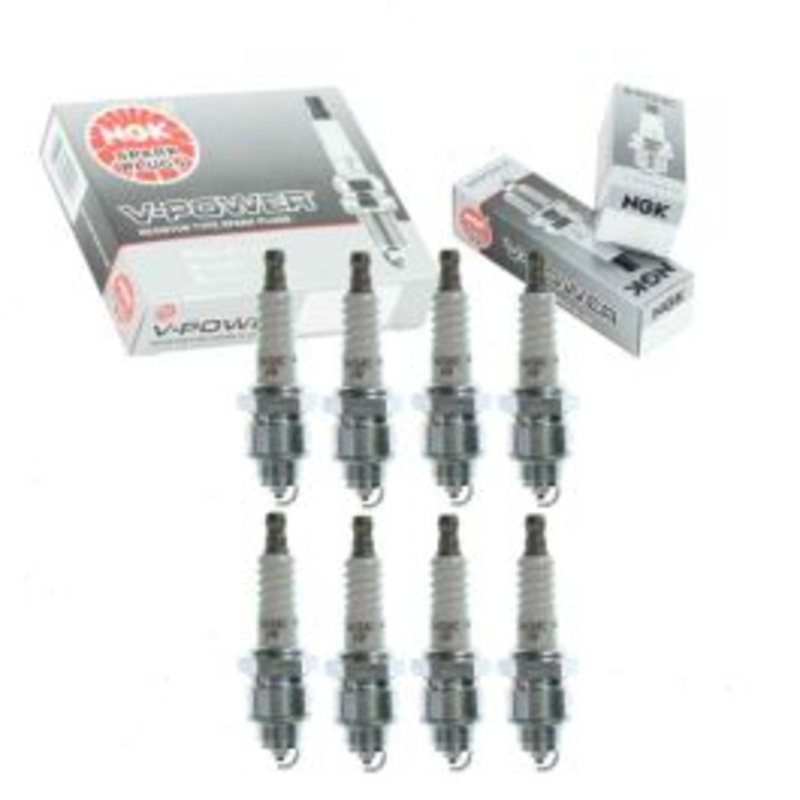 8 pc NGK V-Power Spark Plugs for 1965-1967 Buick Sportwagon 4.9L 5.6L V8