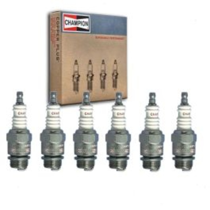 6 pc Champion Industrial Spark Plugs for 1959-1961 Checker Aerobus 3.7L L6