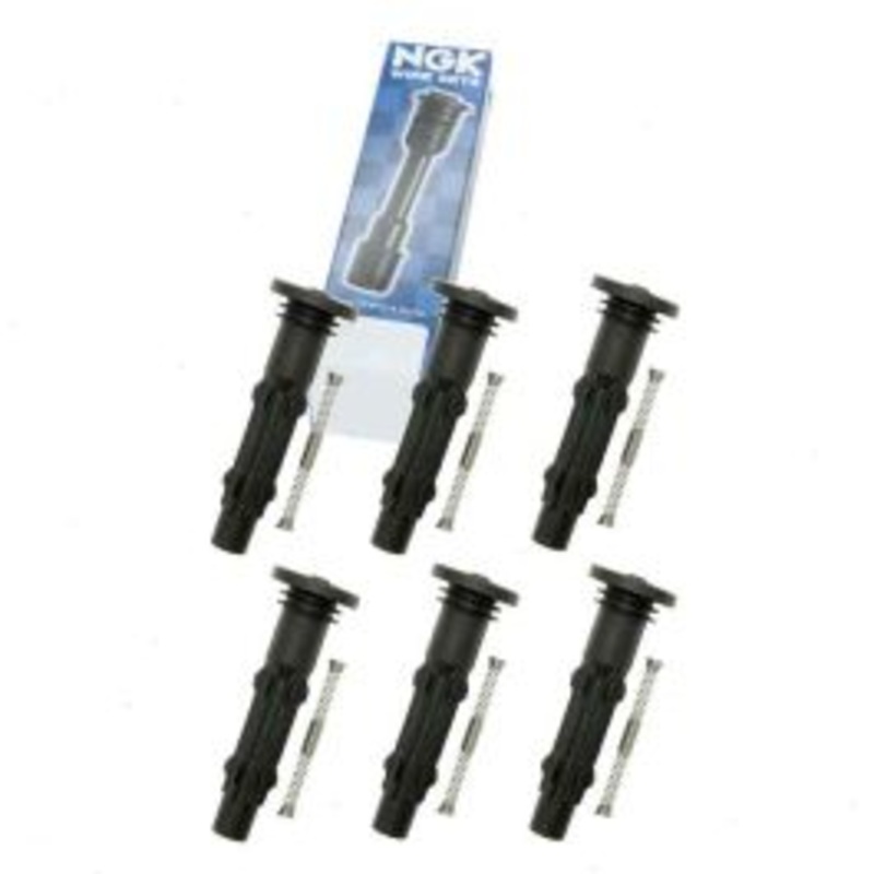 6 pc NGK Ignition Coil Boots for 2006-2011 Mercedes-Benz C350 3.5L V6