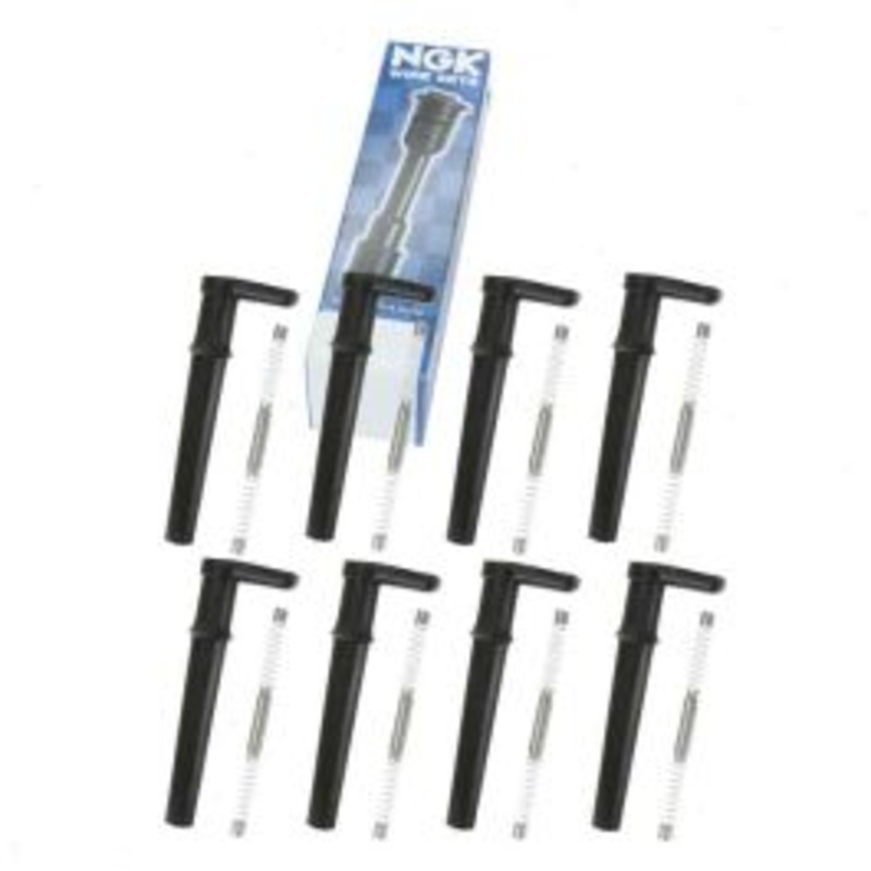 8 pc NGK Ignition Coil Boots for 2002 Lincoln Blackwood 5.4L V8