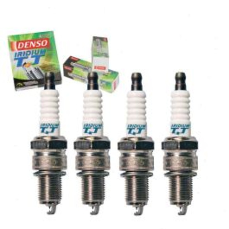 4 pc DENSO Iridium TT Spark Plugs for 1987-1989 Dodge Raider 2.6L L4
