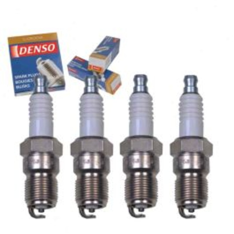 4 pc DENSO Standard U-Groove Spark Plugs for 1986 Ford EXP 1.9L L4