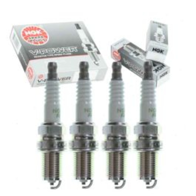 4 pc NGK V-Power Spark Plugs for 1986-1990 Saab 9000 2.0L L4