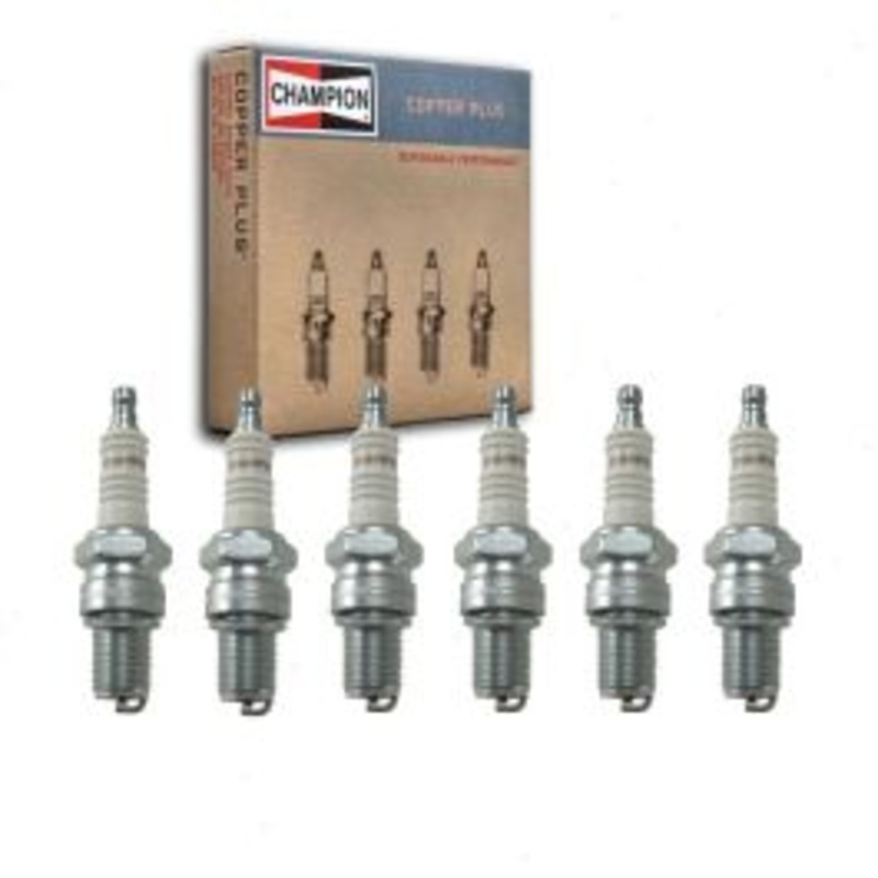 6 pc Champion Copper Plus Spark Plugs for 1961-1965 Fargo FW100 Pickup 3.7L L6