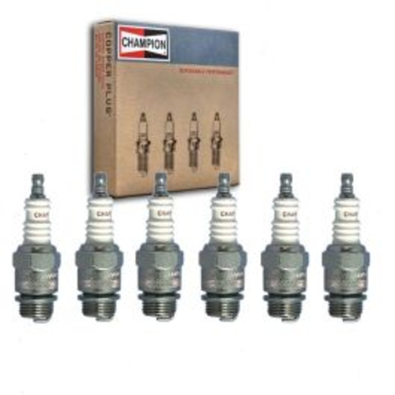 6 pc Champion Industrial Spark Plugs for 1953-1954 Checker A7 3.7L L6