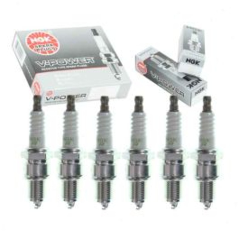 6 pc NGK V-Power Spark Plugs for 1988-1991 Subaru XT 2.7L H6
