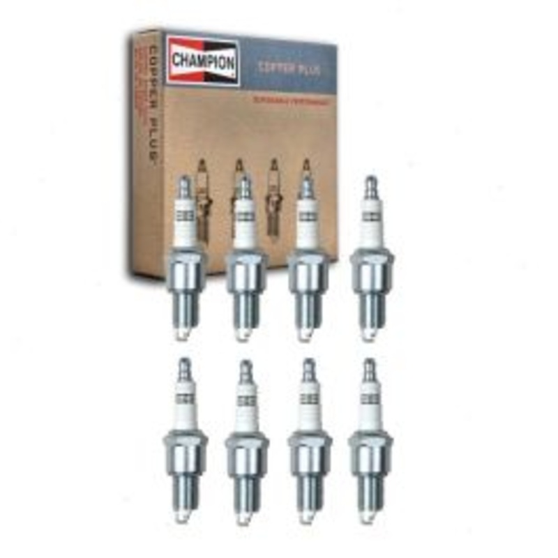 8 pc Champion Copper Plus Spark Plugs for 1974 International 200 6.6L V8