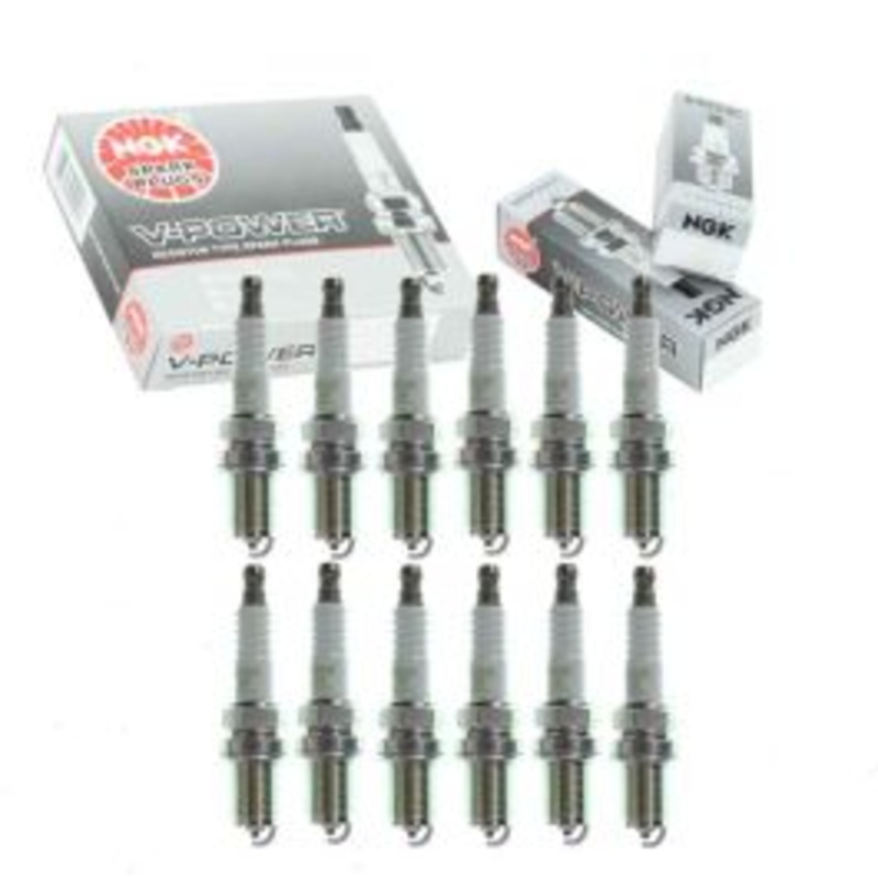12 pc NGK V-Power Spark Plugs for 2004-2006 BMW 760i 6.0L V12