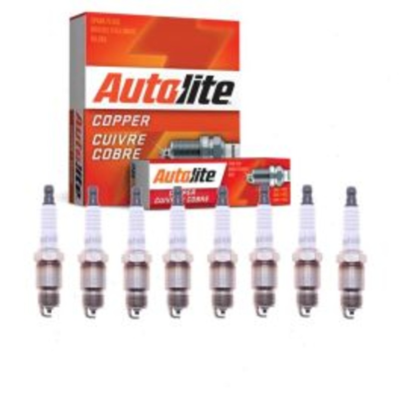 8 pc Autolite Copper Core Spark Plugs for 1971-1986 Chevrolet C20 Suburban 5.0L 5.7L V8
