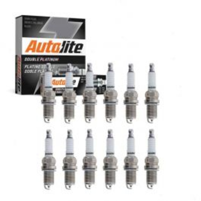 12 pc Autolite Double Platinum Spark Plug for 2001-2007 Lamborghini