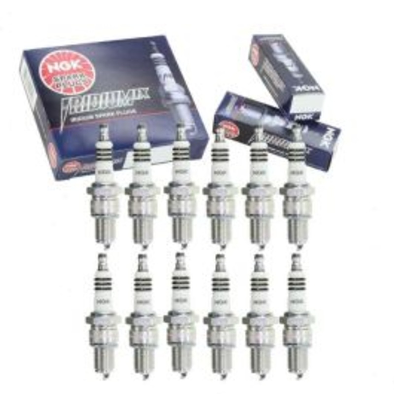 12 pc NGK Iridium IX Spark Plugs for 1968-1978 Lamborghini Espada 4.0L V12