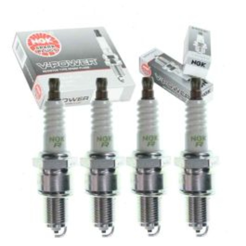 4 pc NGK V-Power Spark Plugs for 1963-1980 Triumph Spitfire 1.1L 1.3L 1.5L L4