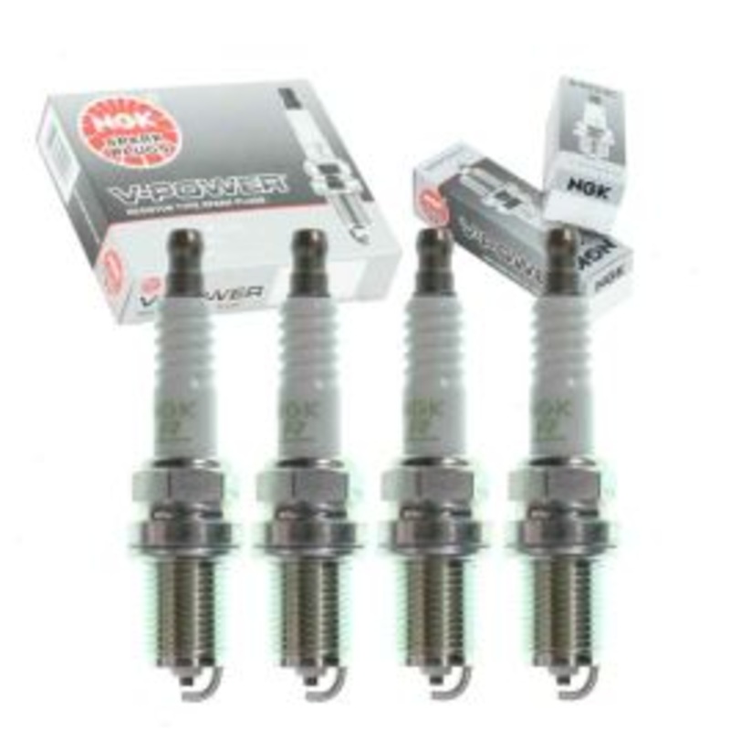 4 pc NGK V-Power Spark Plugs for 1990-1992 Geo Prizm 1.6L L4