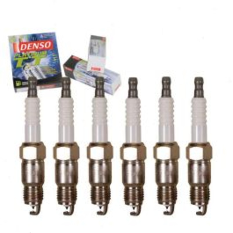 6 pc DENSO Platinum TT Spark Plugs for 1985-1995 GMC C1500 4.3L V6