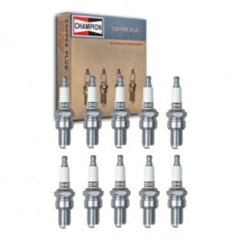 10 pc Champion Copper Plus 123 RN5C Spark Plugs