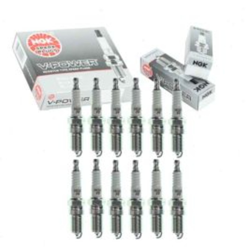 12 pc NGK V-Power Spark Plugs for 1977-1988 Jaguar XJS 5.3L V12